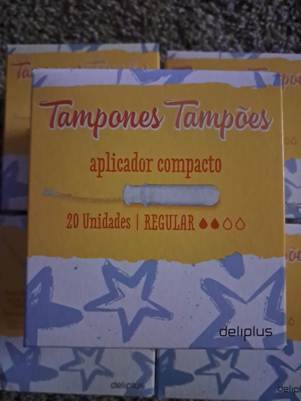 Deliplus Yellow Regular Tampons with Compact Applicator - 20 Units For Box. 100 - Picture 4 of 6